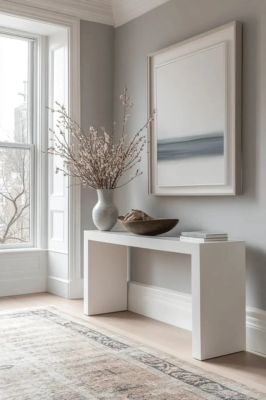 Rectangulaire console modern